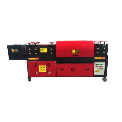 Automatic Rust steel metal tube/pipe straightening surface-derusting and painting machine